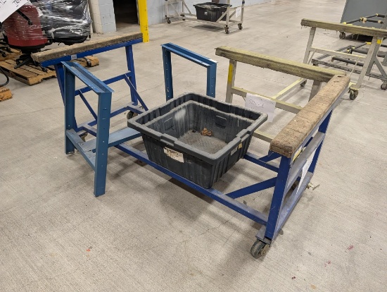 81"W Rolling Carts & Workbecnh Frame