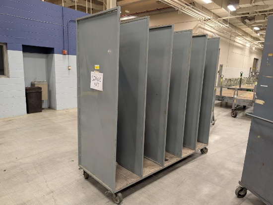 8'W Rolling Material Rack