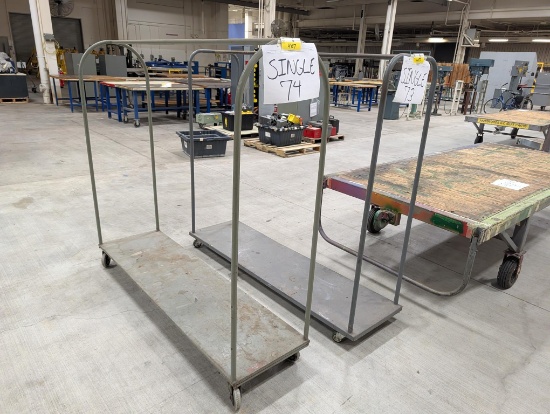 (2) 6'W Rolling Carts/Racks