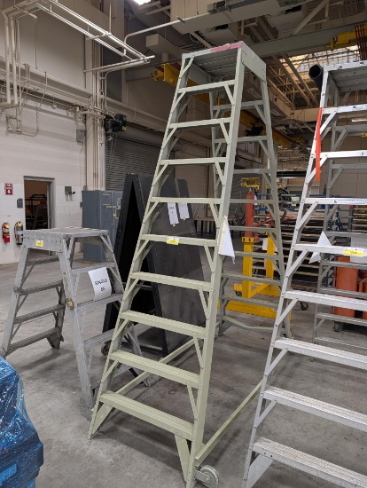 10-Step Double Sided Ladder W/ Platform