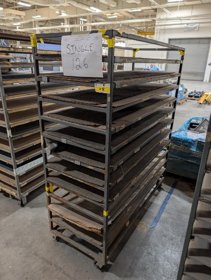 5'W Rolling Metal Shelving Unit