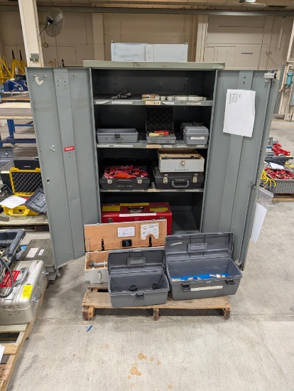 3'x5' Metal Cabinet W/ Aviation Tools/Kits