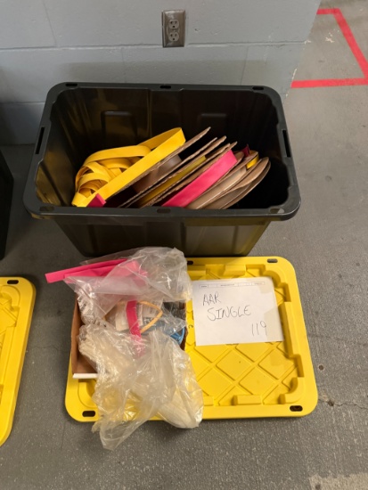 Tote of Various Heat Shrink Tubing