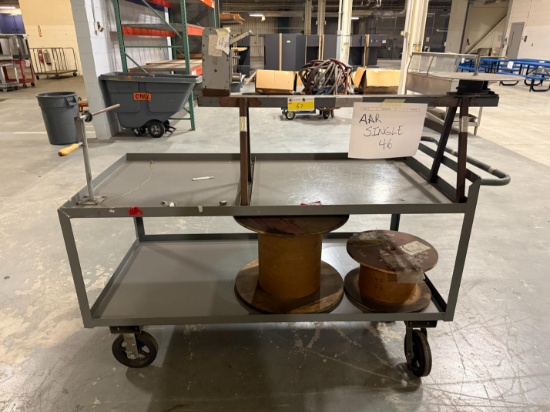 5' Rolling Cart w/ Wire Measure Stand