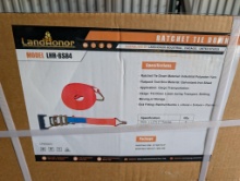 Land Honor Ratchet Tie Down Set, 12 Straps, New In Box