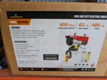 Land Honor 400 lb Lift Electric Hoist, New In Box