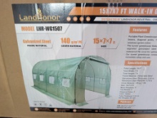Land Honor 15' x 7' x 7' Greenhouse, New In Box
