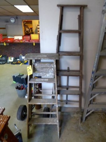 Wood Step Ladders, Asst.  (2 Each)