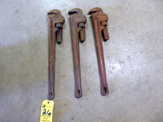 Pipe Wrenches, 24"  (3 Each)