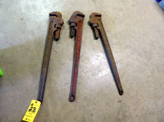 Pipe Wrenches, 36"  (3 Each)