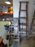 Wood Step Ladders, Asst.  (2 Each)