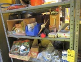 Plumbing Supplies, Etc.  (2 Shelves)  (Lot)