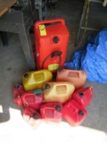 Gas Cans, Asst.  (11 Each)  (Lot)