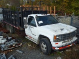 1992 Chevrolet Cheyenne 3500HD Single Axle 12' Stake Body Truck