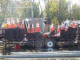 Traffic Cones, Asst.  (Approx. 300+)  (Trailer NOT Included)  (Lot)