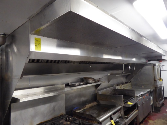 Captive Air Range Hood w/Fire Suppression System