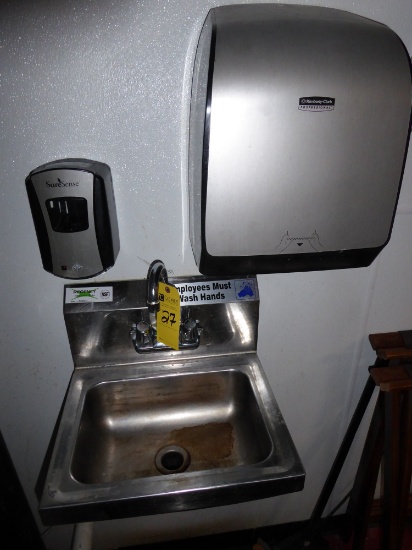 Hand Sink w/ Towel and Soap Dispenser