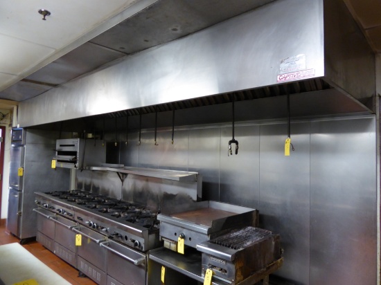 Range Hood, 16' w/Ansul Fire Suppression System