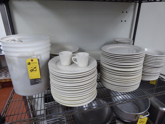Dishware, Coffee Mugs & Glasses, Asst.  (Lot)