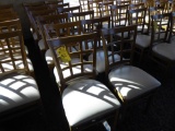 Wood Framed Chairs w/ Cushion  (12 Each)