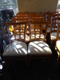 Wood Framed Chairs w/ Cushion  (10 Each)