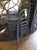 Metal Framed Mesh Outdoor Chairs  (9 Each)