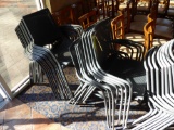 Metal Framed Mesh Outdoor Chairs  (17 Each)