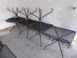Metal Framed Mesh Outdoor Tables  (7 Each)