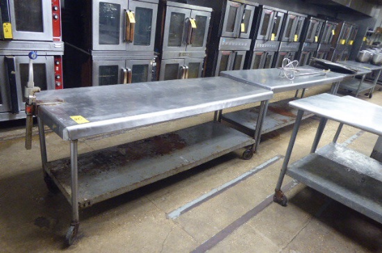 Stainless Steel Prep Tables, Asst.
