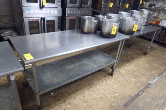 Stainless Steel Prep Tables, Asst.