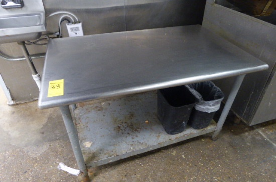 Stainless Steel Prep Tables, Asst.