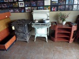 Antique Stoves, Tray Holders, Etc.