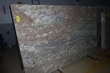 Stone Slab, 3 CM Thick, African Bordeaux Polished, 125