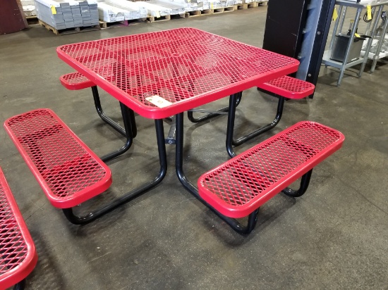 Rubber Coated Picnic Table