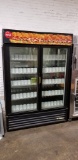 True GEM-49 2-Door Glass Refrigerated Merchandiser