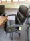 Black Upholstered Tilt/Swivel Chairs