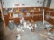 Contents of Room: Paints, Stains, Parts, Ballasts, Bulbs, Etc.