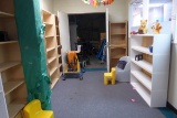Contents Of Room: Bookcases, Chairs, Wheelchairs, Racks, Etc.