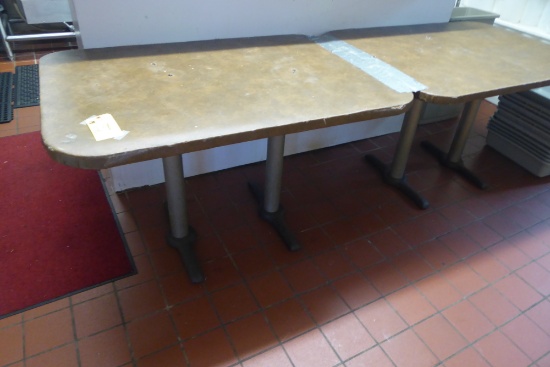 Leather Top Tables, 4'x3'