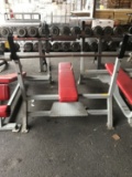 Streamline Decline Weight Lifting Bench w/Bar
