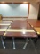 Wood Top Double Pedestal Dining Tables