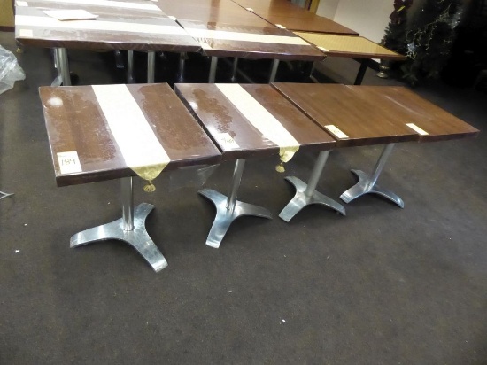 Wood Top  Pedestal Dining Tables