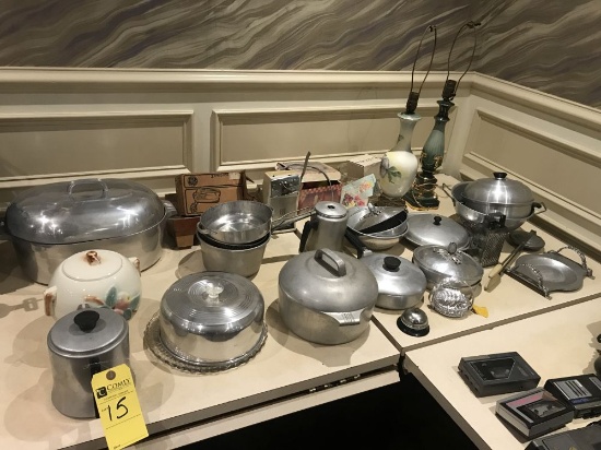 Antique Kitchenware, Lamps, Etc.