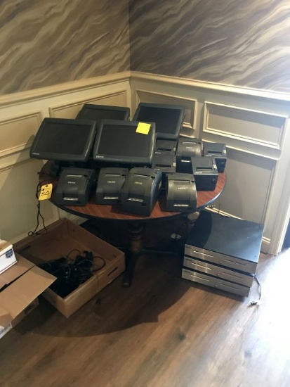 Micros P.O.S. System w/5 Monitors, 3 Money Drawers, Etc.  (System)