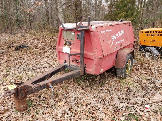 1995 Ingersoll 185 Rand Tow Behind Air Compressor