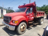 2003 Ford F650 XLT, Super Duty Single Axle Dump Truck