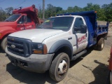 2006 Ford F-550XL Super Duty Single Axle Dump Truck