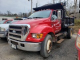 2004 Ford F-650 XLT Super Duty Single Axle Mason Dump Truck