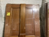 2-Panel Mahogany Doors w/Jambs, 32