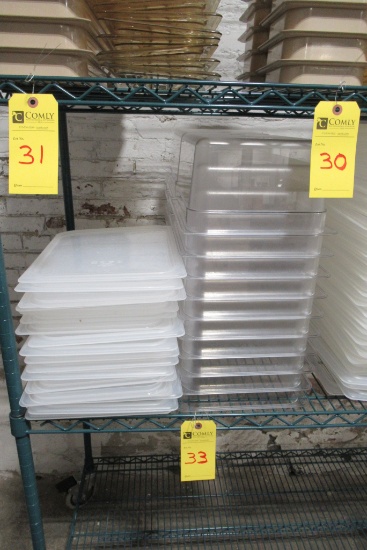 Cambro Plastic Inserts w/Lids